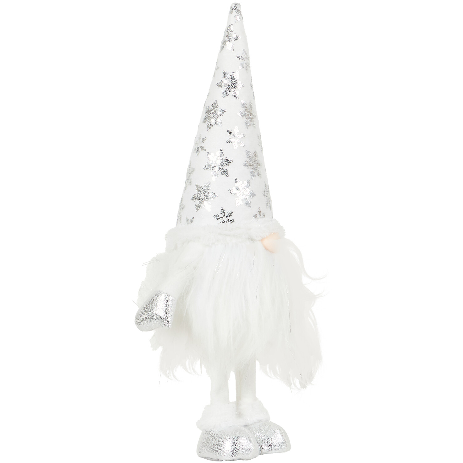 LED Standing Snowflake Gonk - White Image 2