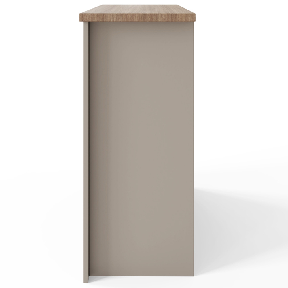 GFW Lancaster Single Door 3 Drawer Grey Storage Unit Image 5