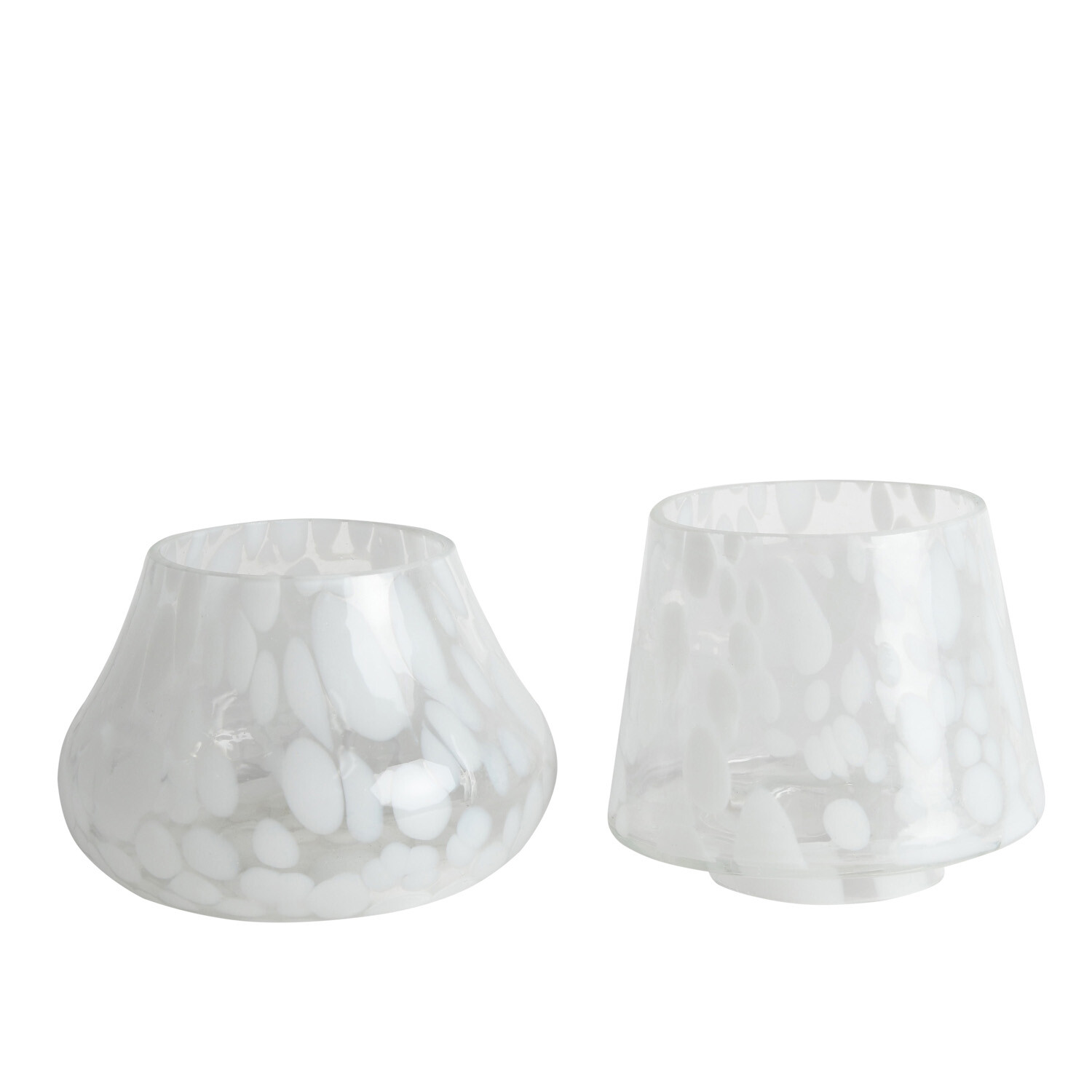 White Confetti Candle Holder - White Image 2
