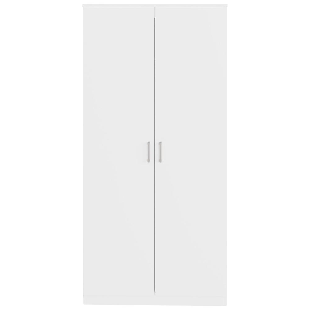 GFW Bailey 2 Door White Wardrobe Image 5