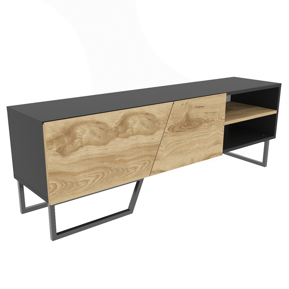 Decorotika Denasse Black and Oud Marble Effect TV Unit Image 4