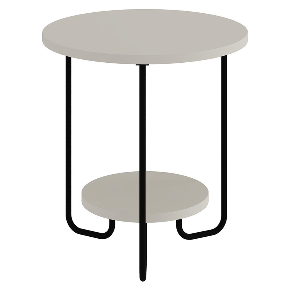 FWStyle Corro 2 Tier Sandstone Side Table Image 2