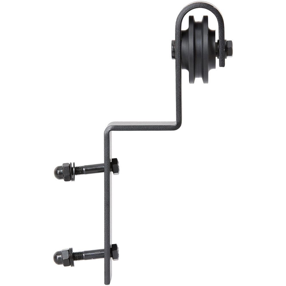 Living and Home Industrial Single Track Silent Sliding Barn Door Hardware Kit 200cm Image 3