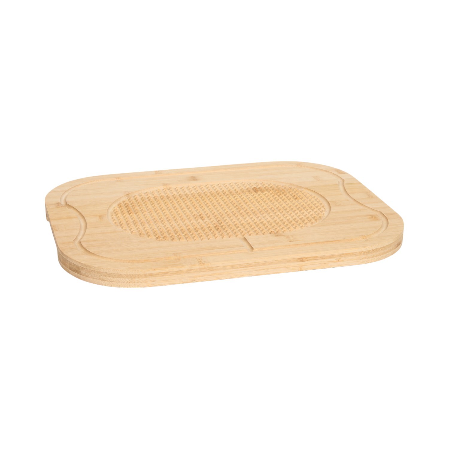 Medium Bamboo Carving and Cutting Board Natural Image 4