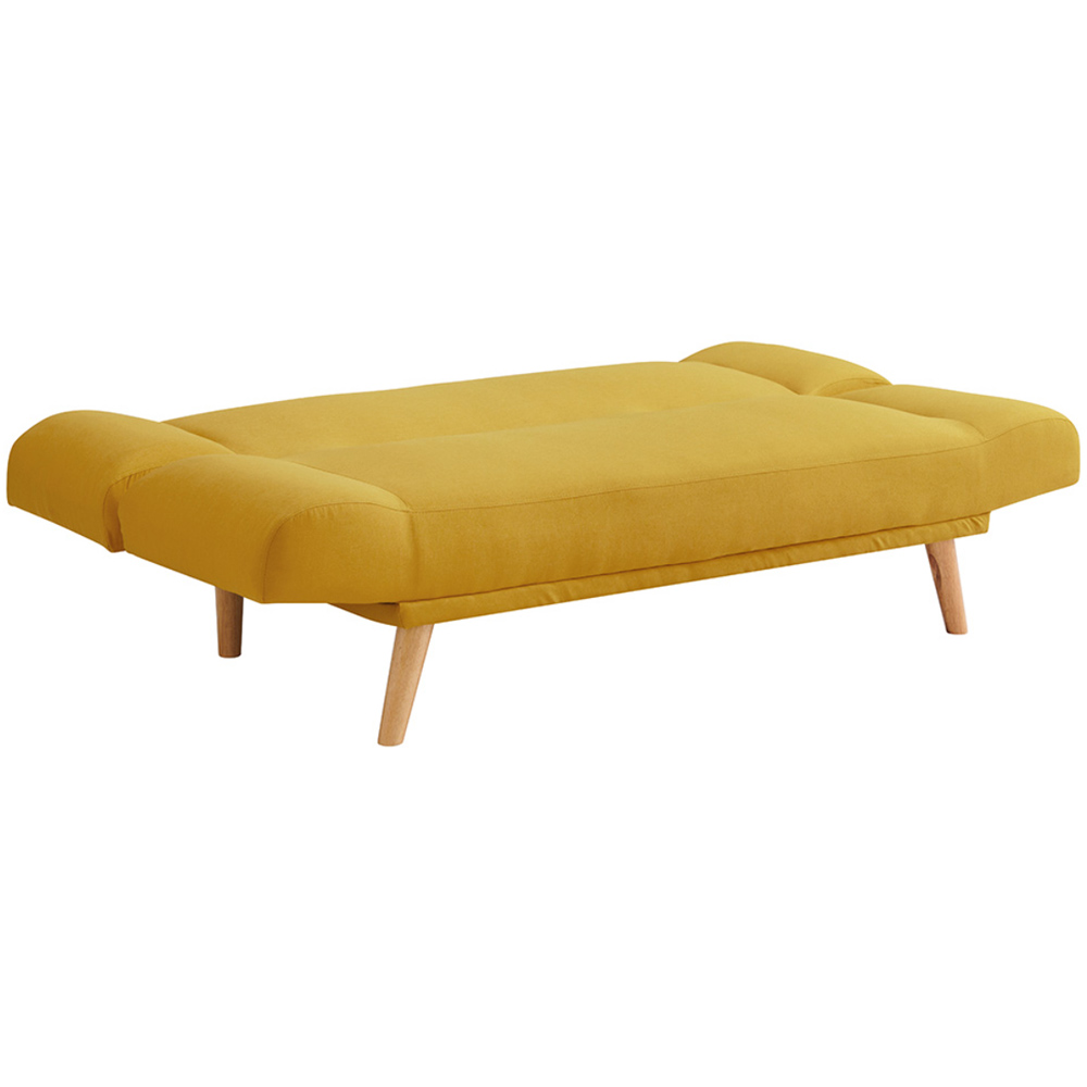 Home Detail Hamilton Double Sleeper Mustard Fabric Sofa Bed Image 4