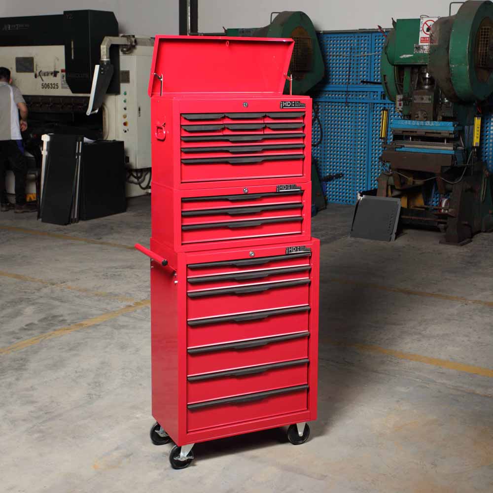 Hilka HD 19 Drawer BBS Tool Chest and Cabinet Set Image 6