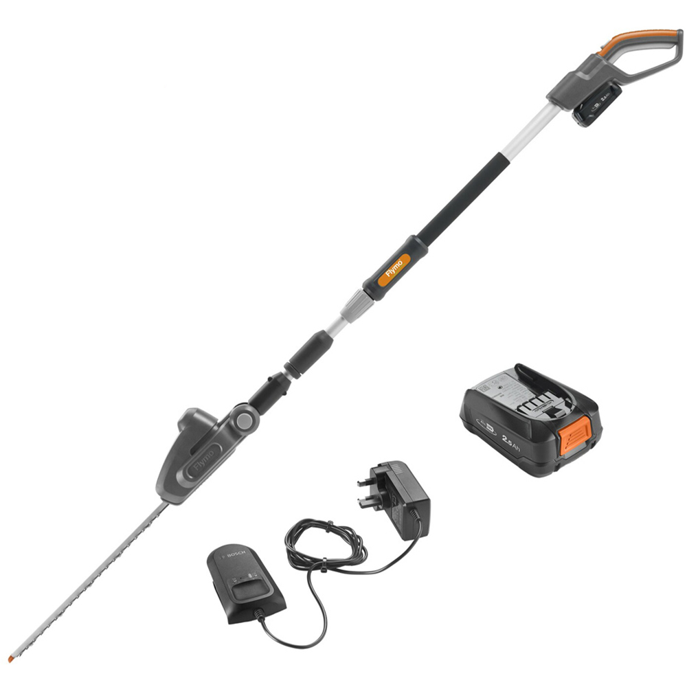 Flymo 9705458-01 18V UltraCut Reach 420 42cm Telescopic Hedge Trimmer Image 1