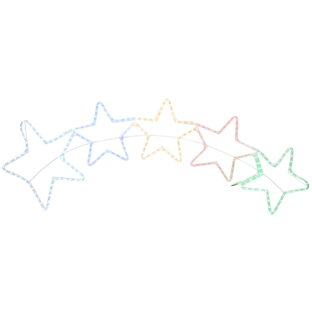 Multicolour Stars Rope Light - Multicolour Image 2