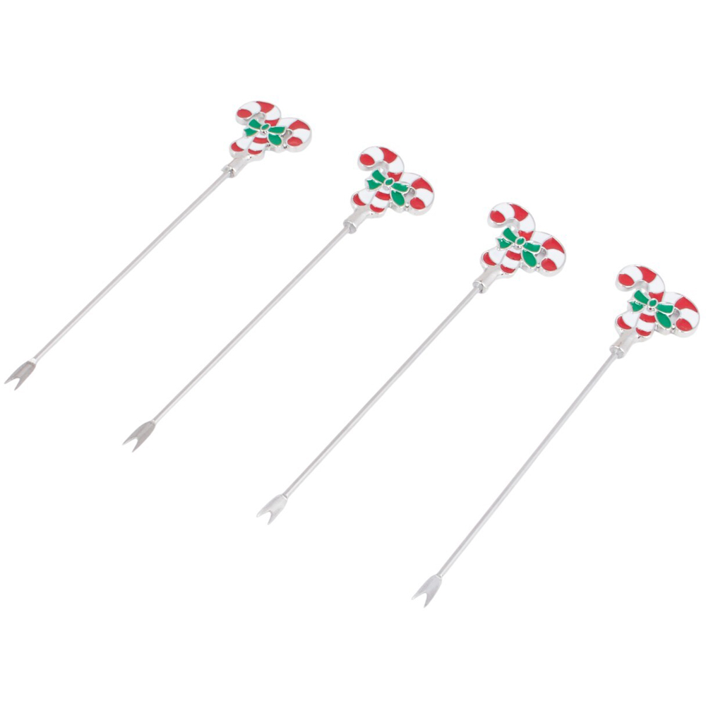 Candy Cane Acacia Cheeseboard SetNatural Image 3