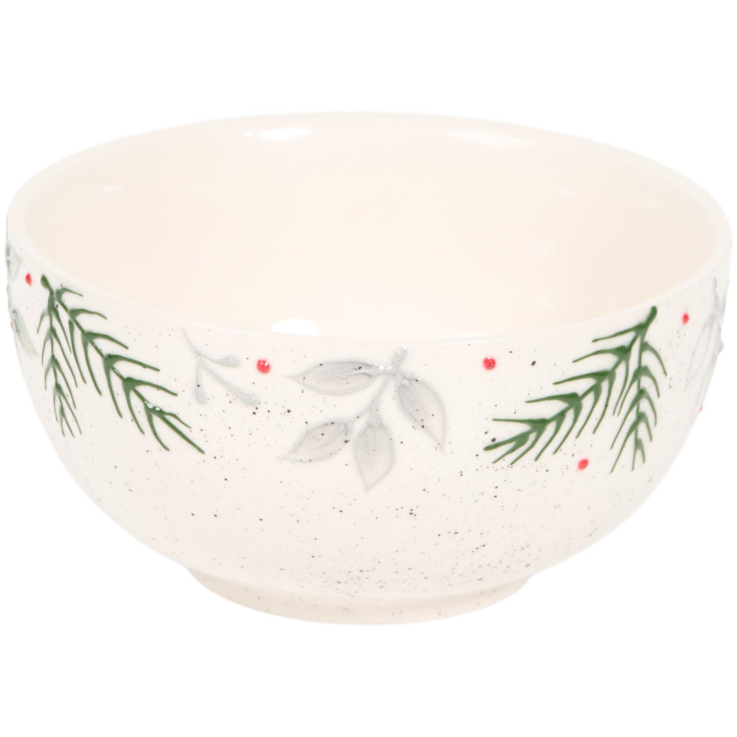 Festive Stone Floristry BowlWhite Image 3