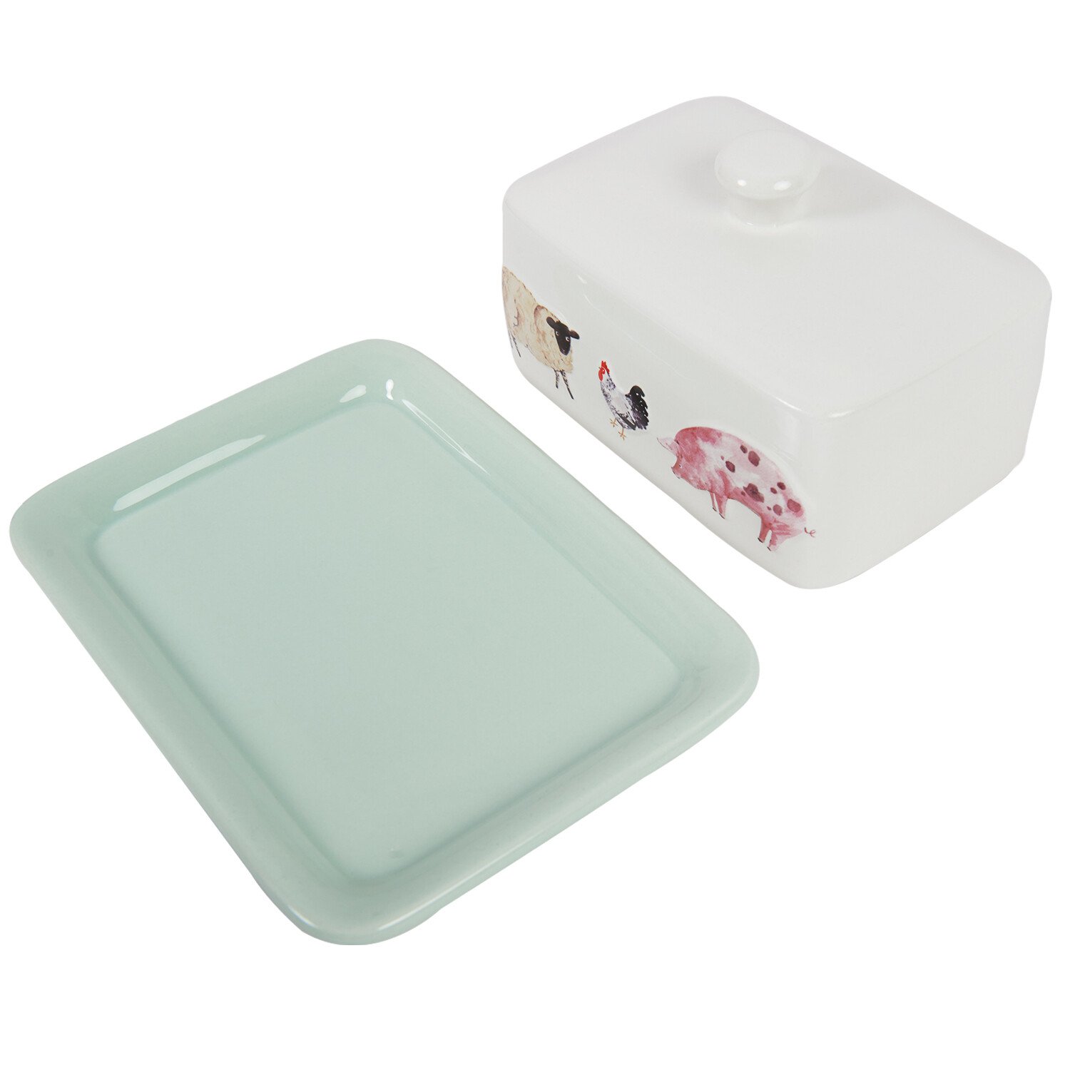 Daisy Farm Butter Dish - Multicolour Image 5