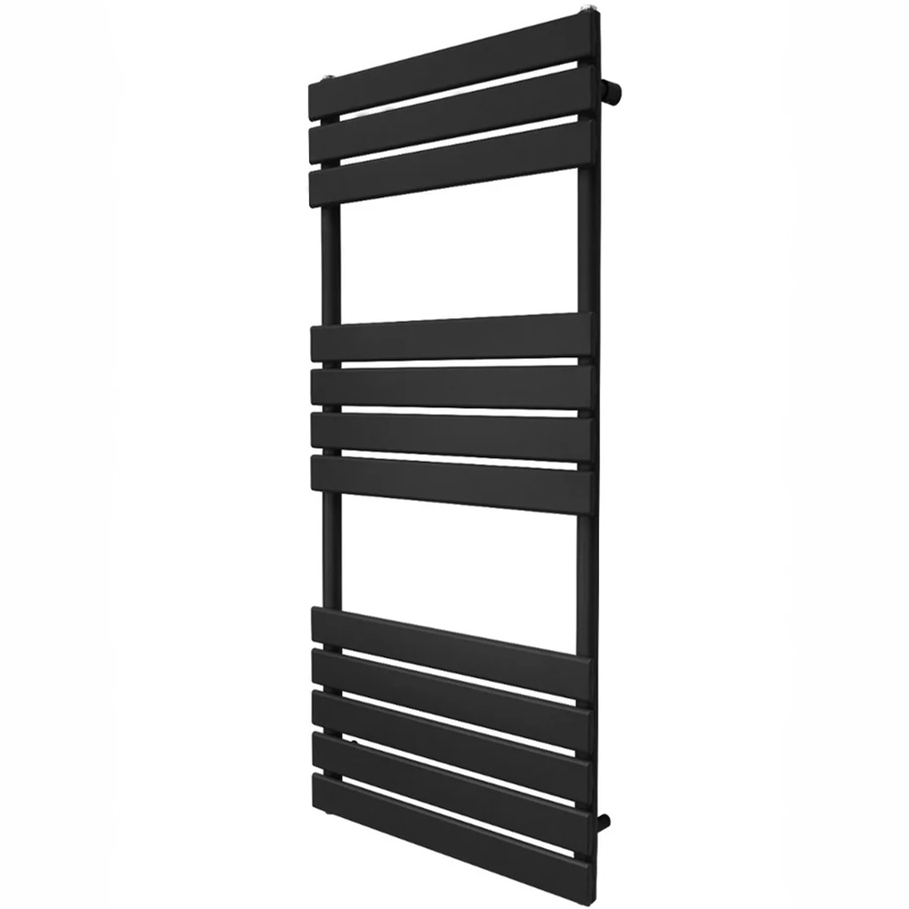 Monster Shop 2070BTU Black Flat Panel Towel Radiator 1200 x 500mm Image 3