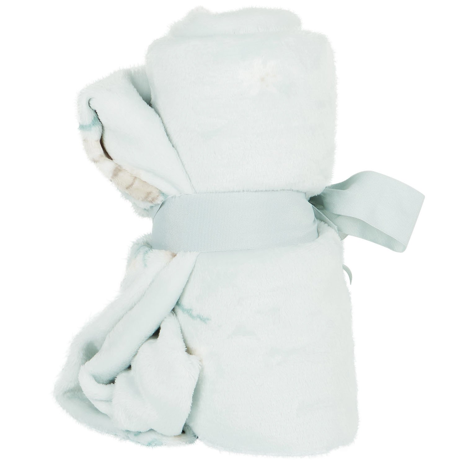 Highland Cow Printed Fleece Throw - Blue Image 3