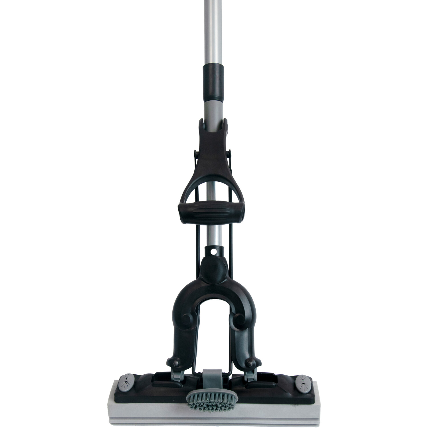 PVA Mop with Telescopic Steel Handle - Black Image 1