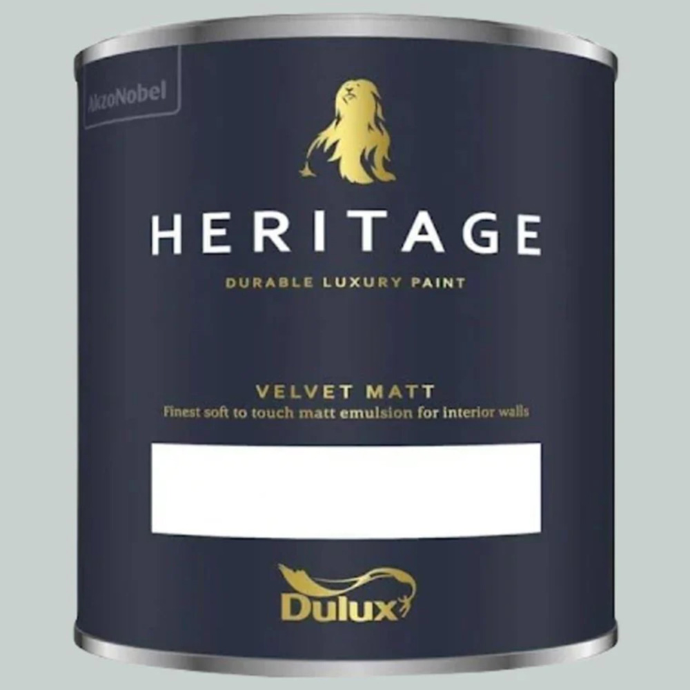 Dulux Heritage Walls and Ceilings Green Oxide Velvet Matt Emulsion Paint 1L Image 2