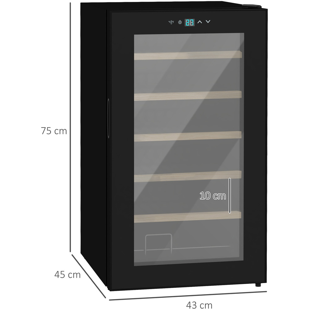 Portland 800-150V70 Black 24 Bottles Freestanding Wine Fridge 65L Image 8