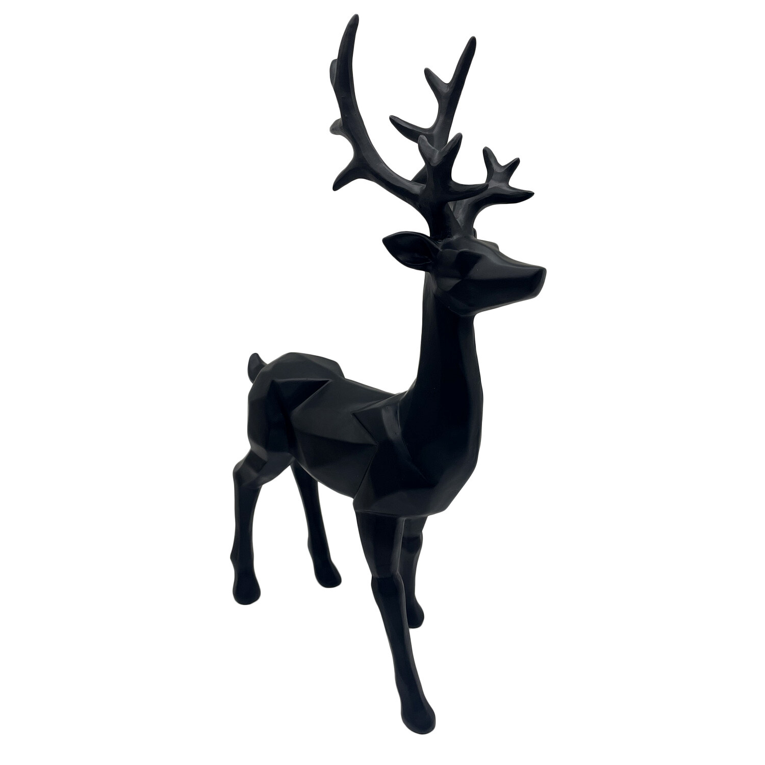 Modern Deer Ornament - Black Image