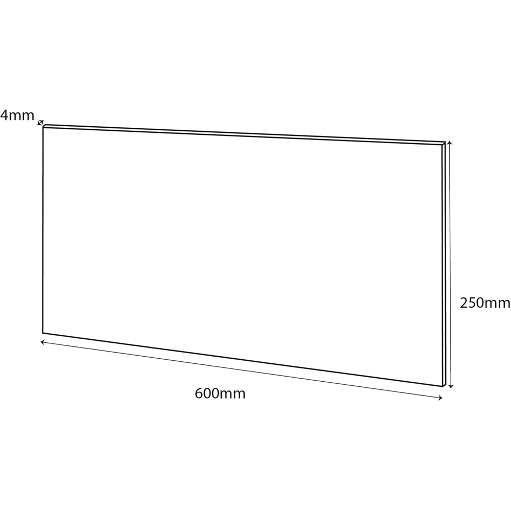 Wetwall Alloy Linear Oak Splashback 600 x 250mm Image 6