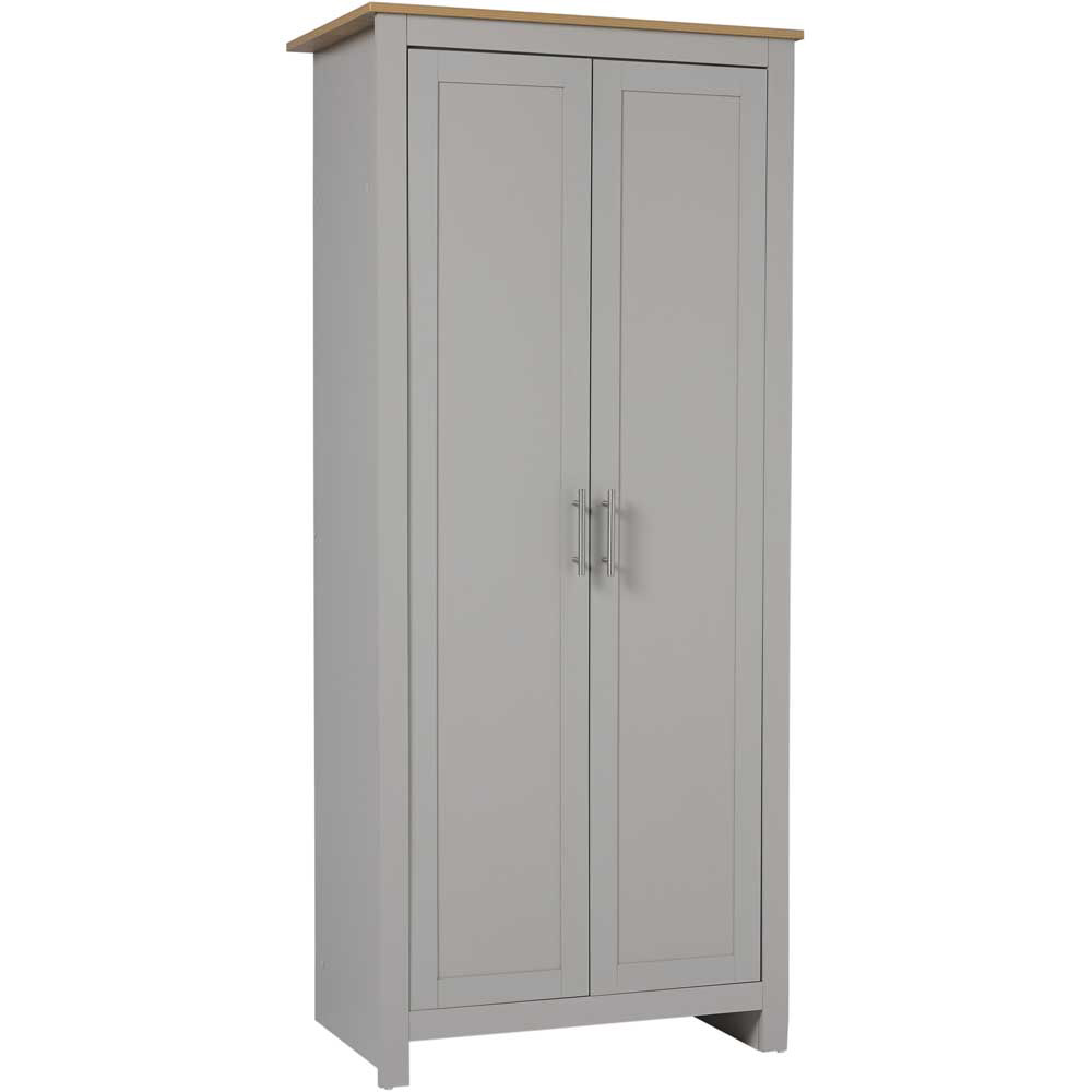 LPD Furniture Lancaster Oak Effect with Grey Finish 3 Piece Bedroom Furniture Set Image 3