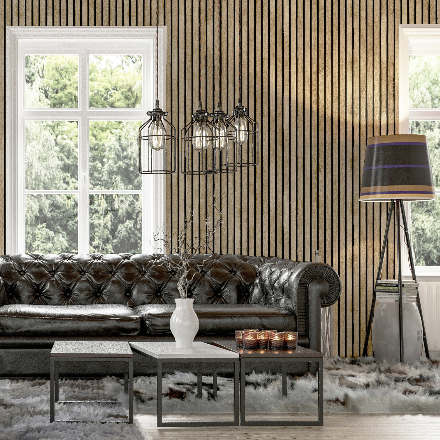 Wood Slats Wallpaper - Natural Image 3