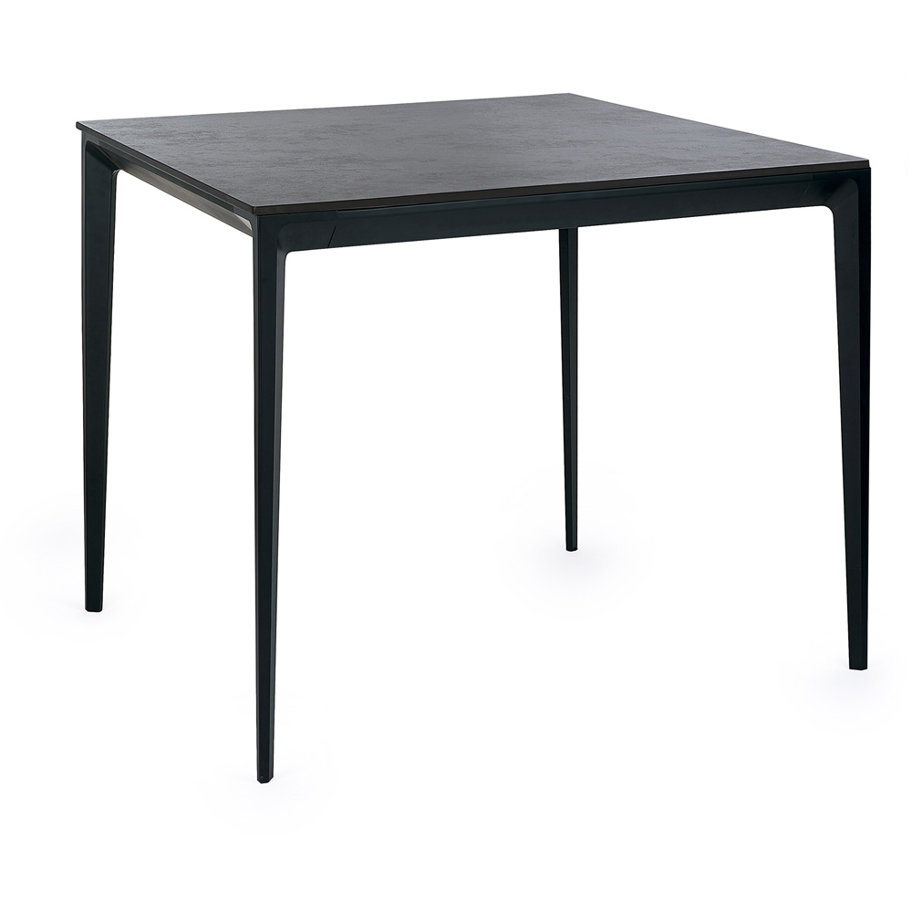 Julian Bowen Miami 4 Seater Slate Square Dining Table Grey Image 2