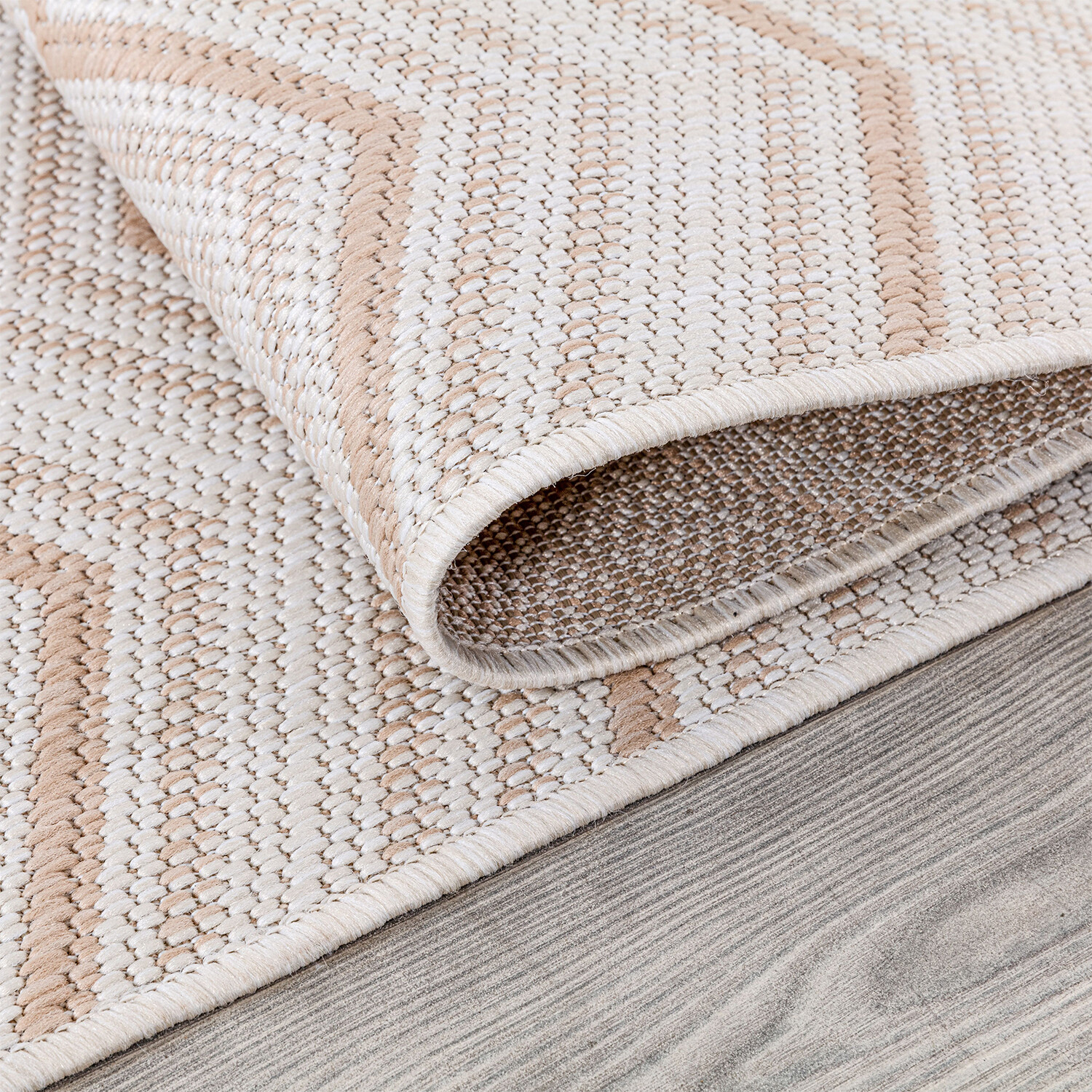 New York Zig Zag Rug - Natural / 160cm Image 3