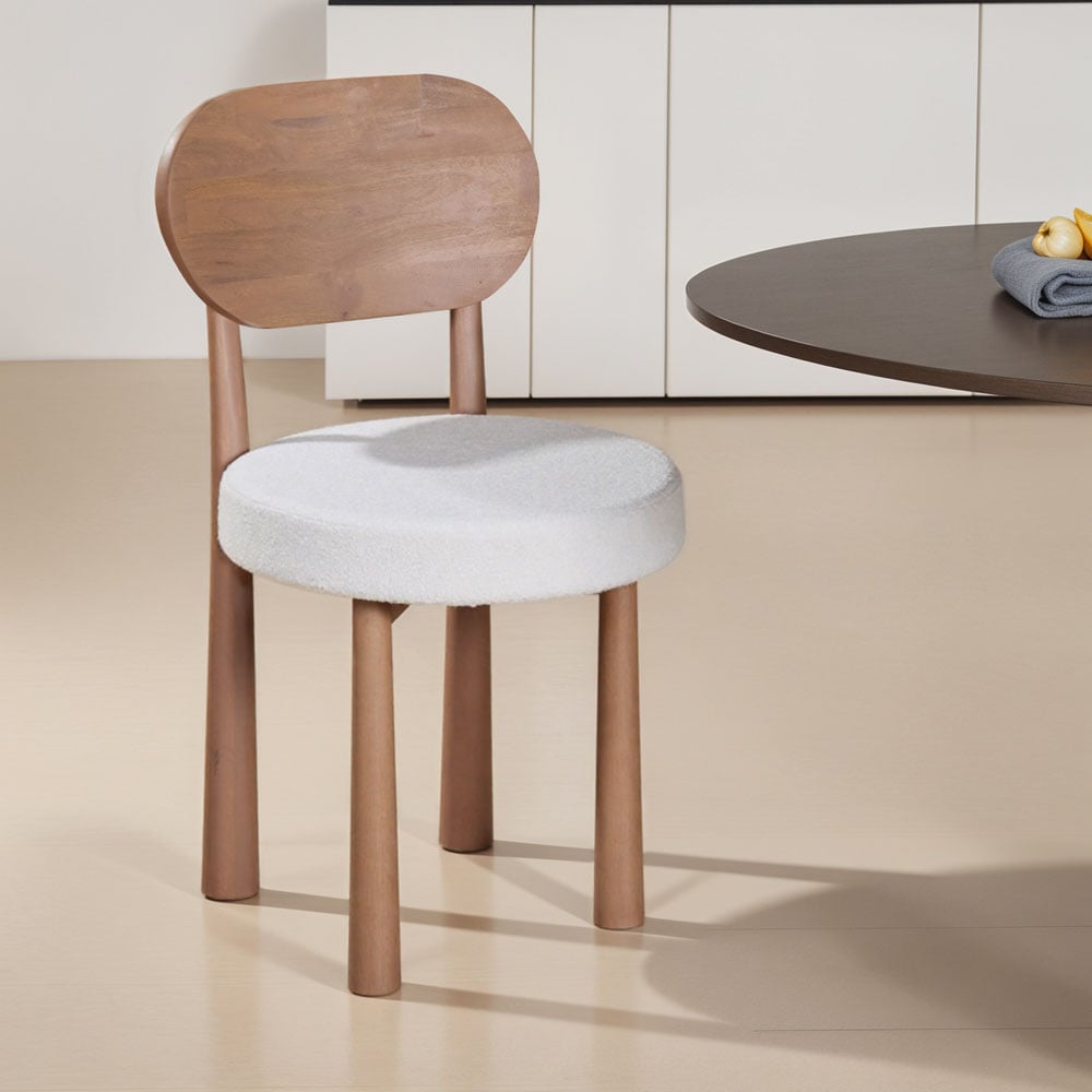 IH Design Jodhpur Set of 2 Solid Wood Dining Chairs Image 5