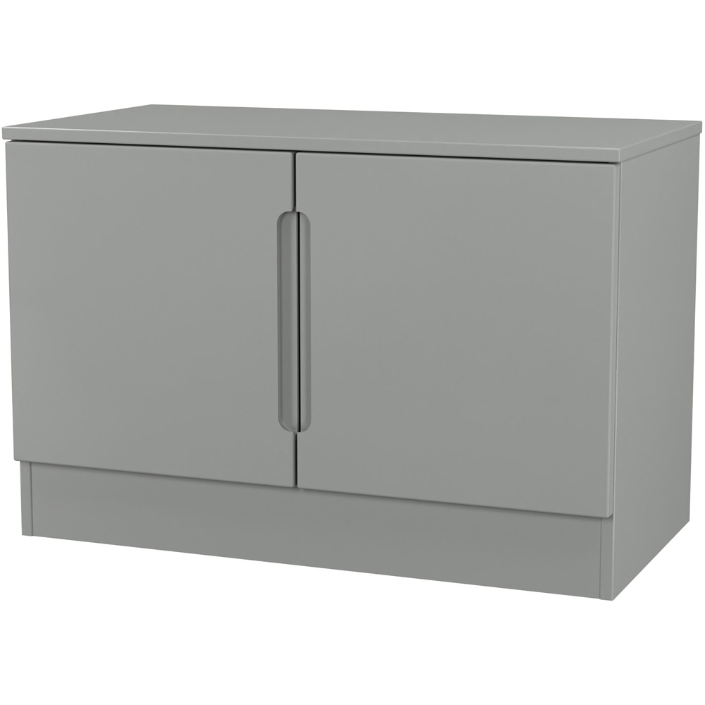 Crowndale Milan 2 Door Dusk Grey Compact Storage Unit Ready Assembled Image 4