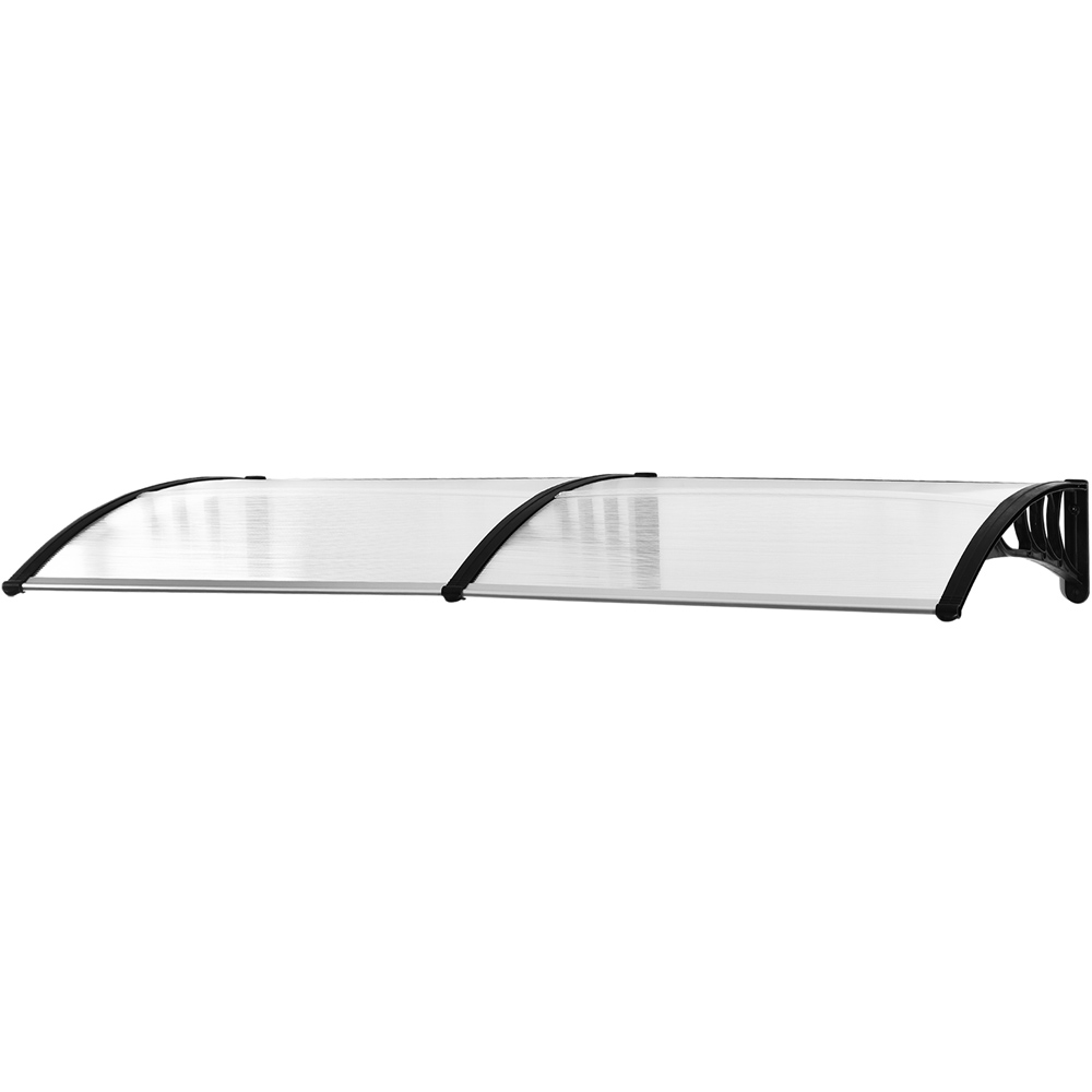 Outsunny Clear Outdoor Curved Window Porch Canopy Awning 0.8 x 2m Image 2