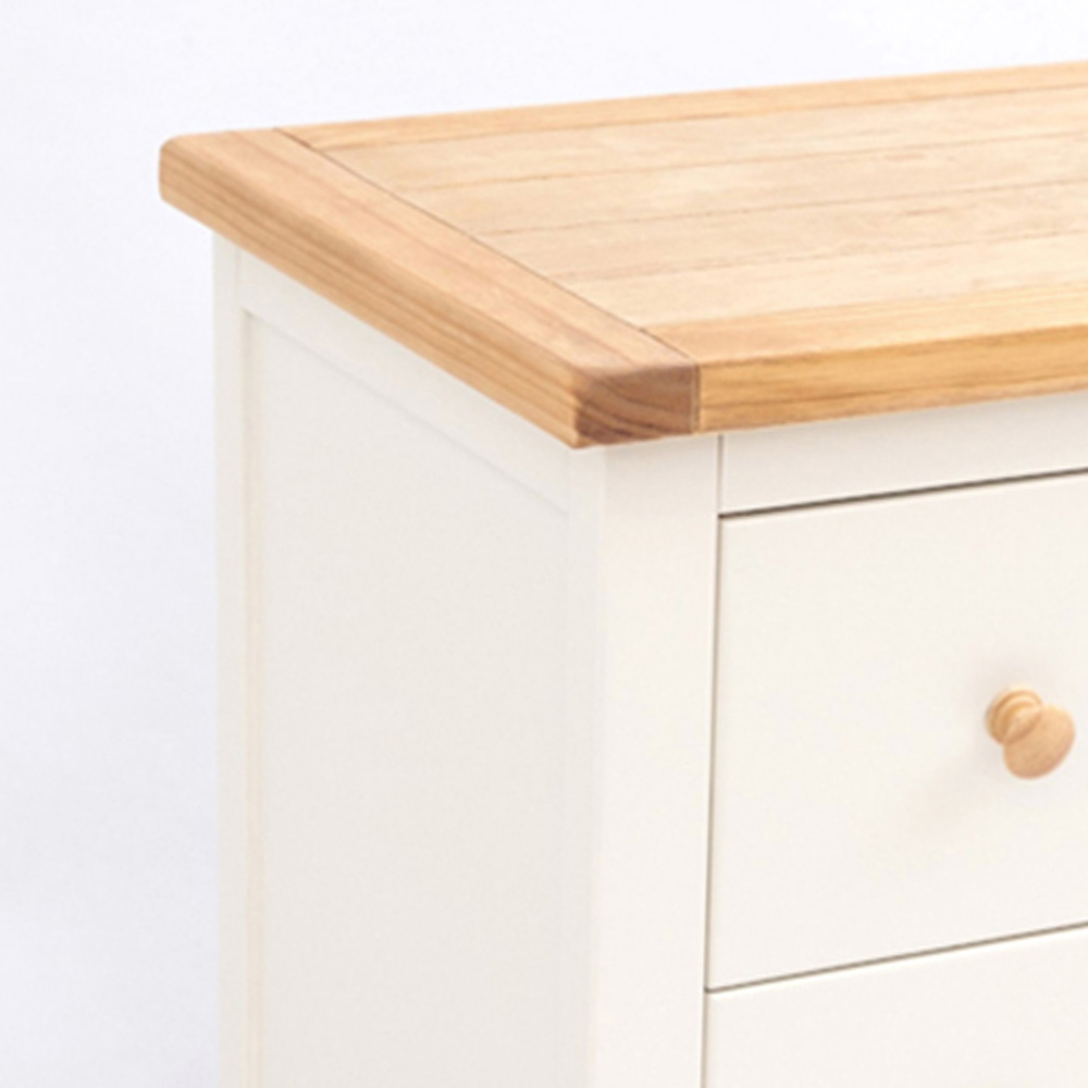 Cabinet Bits Castelli 4 Drawer Off White Wood Knob Chest of Drawers Image 6