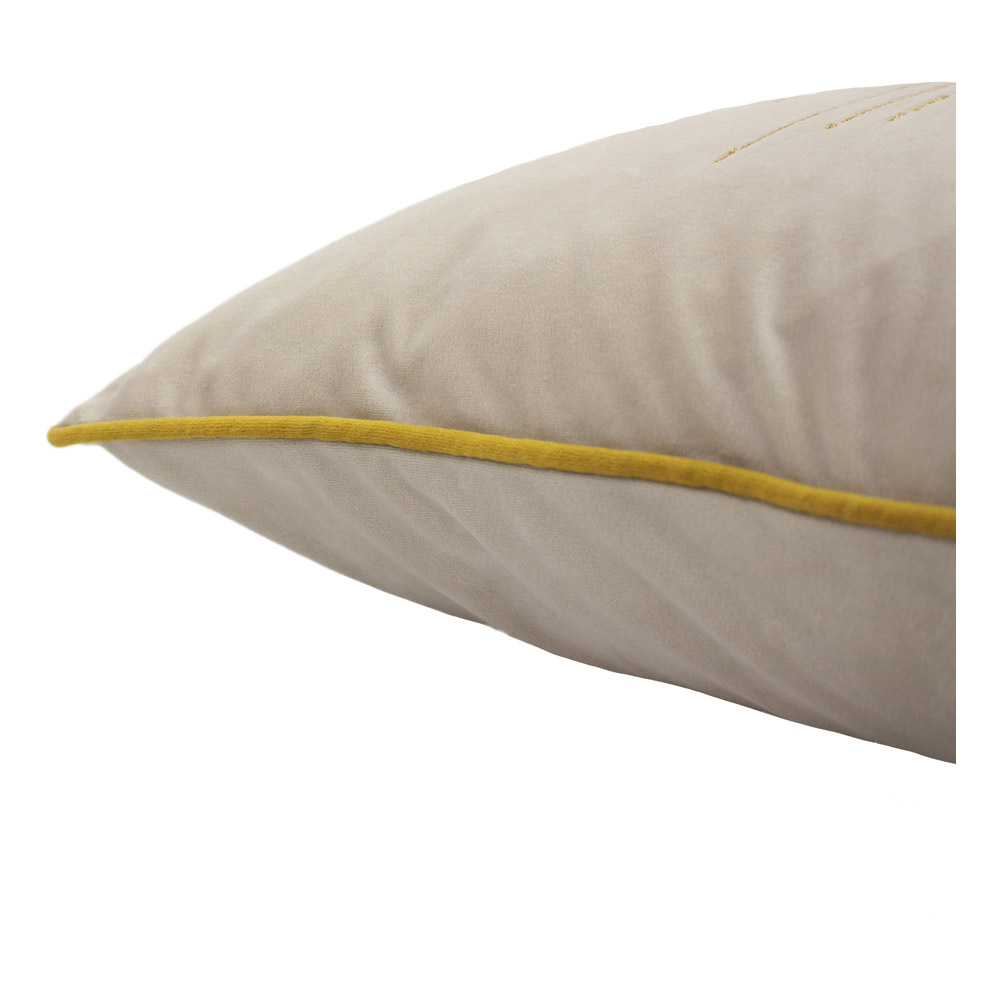 furn. Astrid Ivory Embroidered Celestial Cushion Image 4