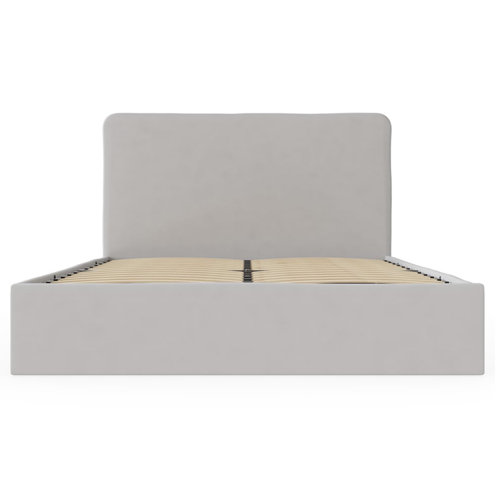 GFW Chiswick King Size Soft Grey Ottoman Bed with SC Pocket Sprung Mattress Image 2