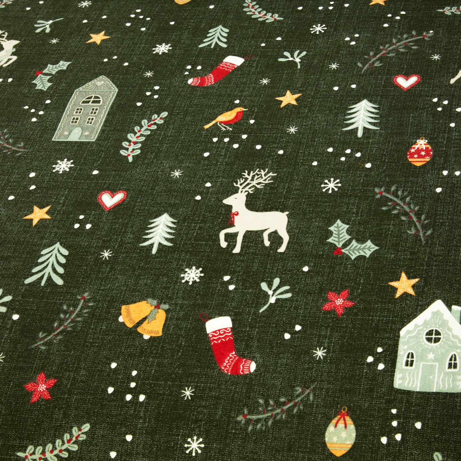 Winter Wishes Duvet Set Green King Image 5