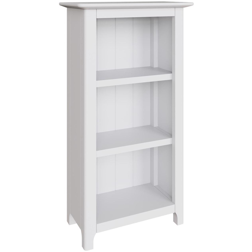 FWStyle Palma 3 Tier White Ready Assembled Bookcase Image 2