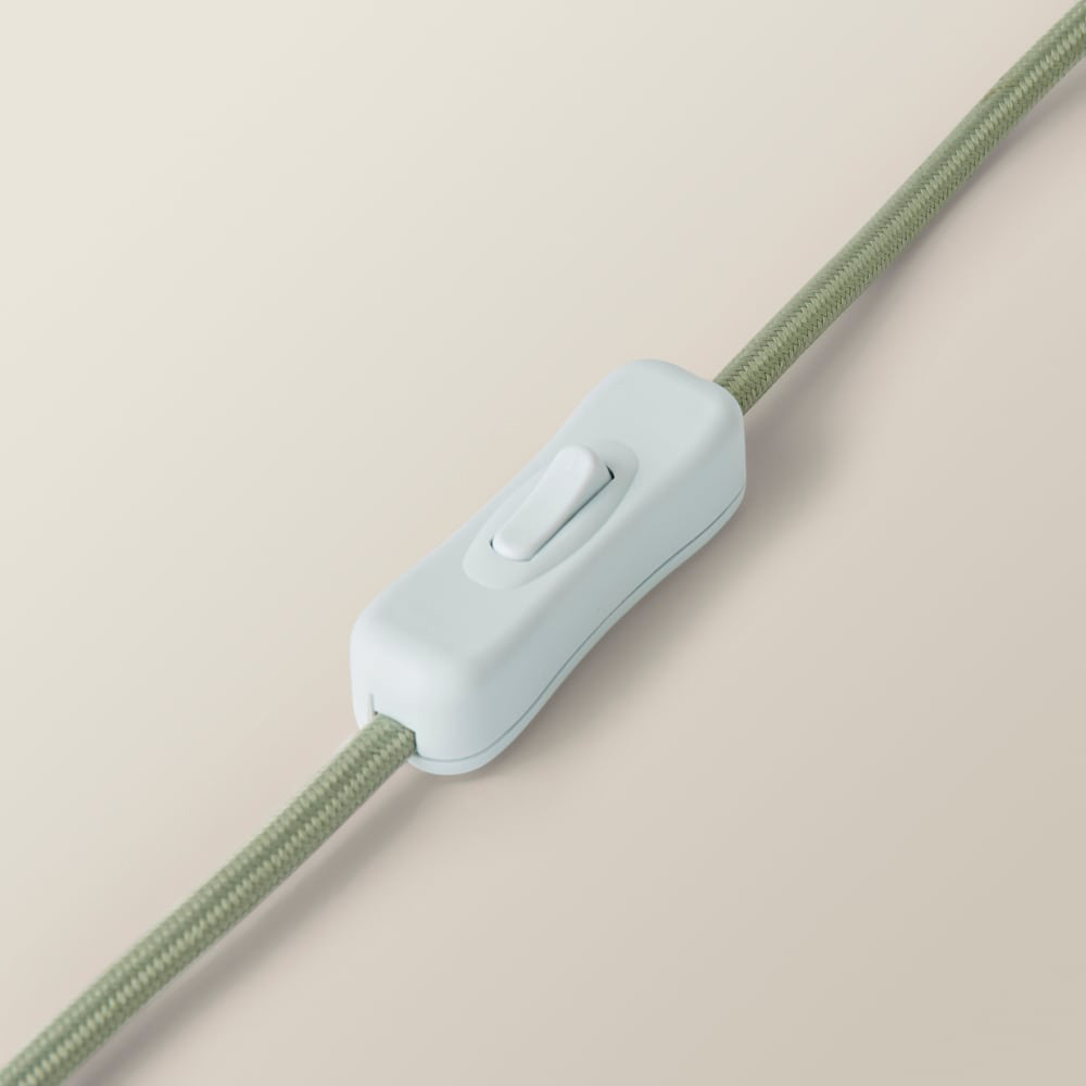 ValueLights Leaf Pleated Shade Pastel Green Bobbin LED Table Lamp with Bulb Image 6