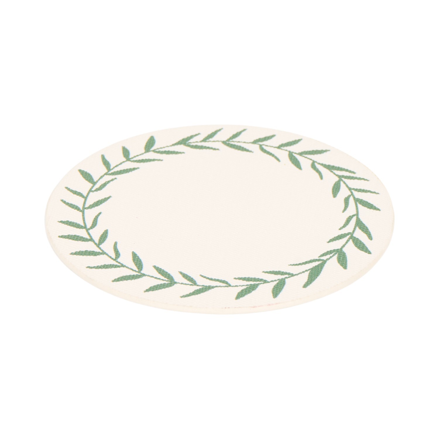 Pack of 4 Olive Leaf Coasters Neutral Image 4