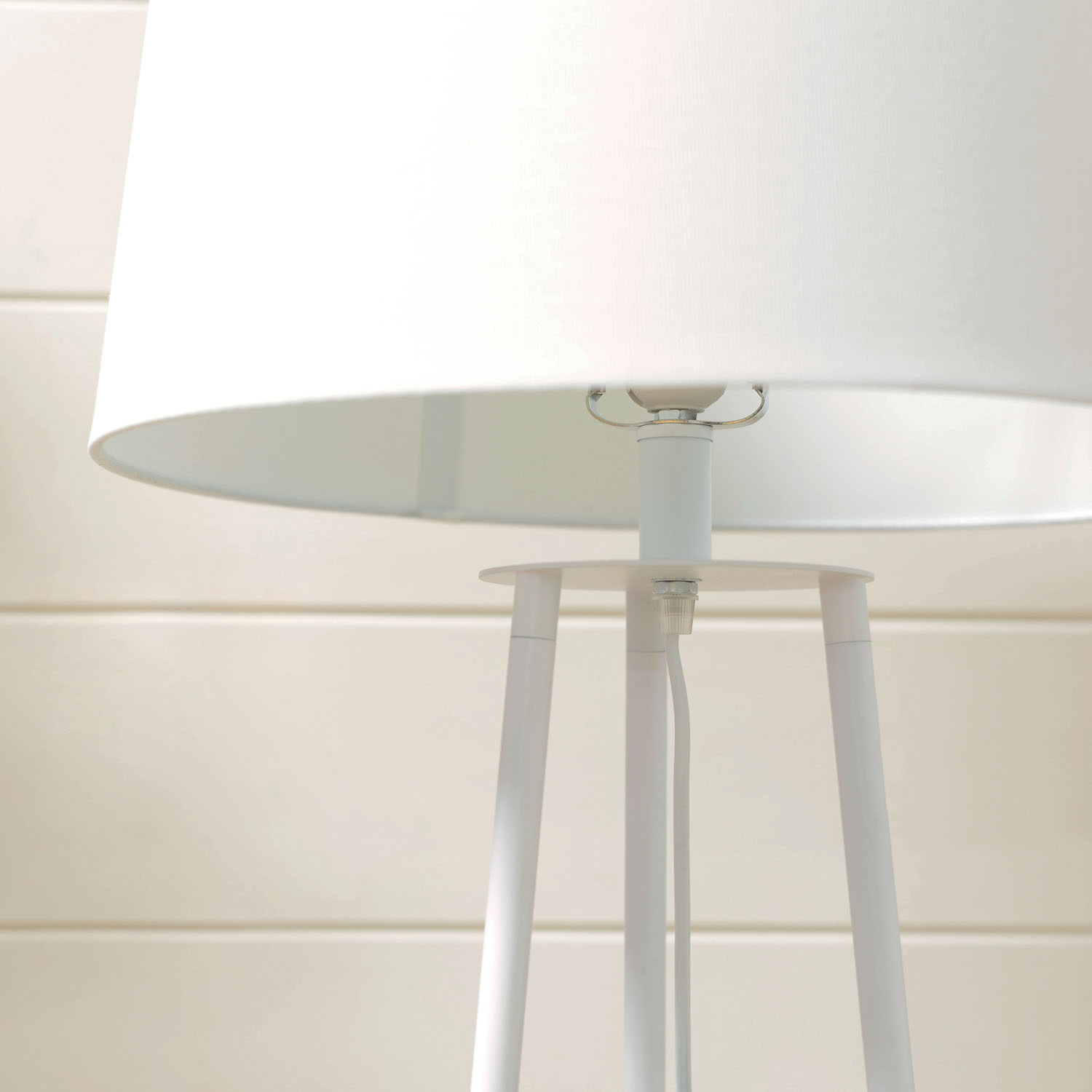 Evie White Shelf Floor Lamp Image 8
