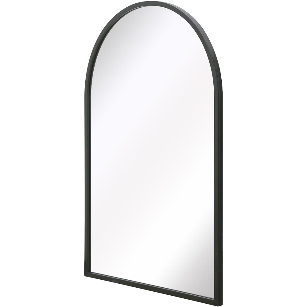 MirrorOutlet The Arcus Black Framed Arched Garden Wall Mirror 120 x 80cm Image 3
