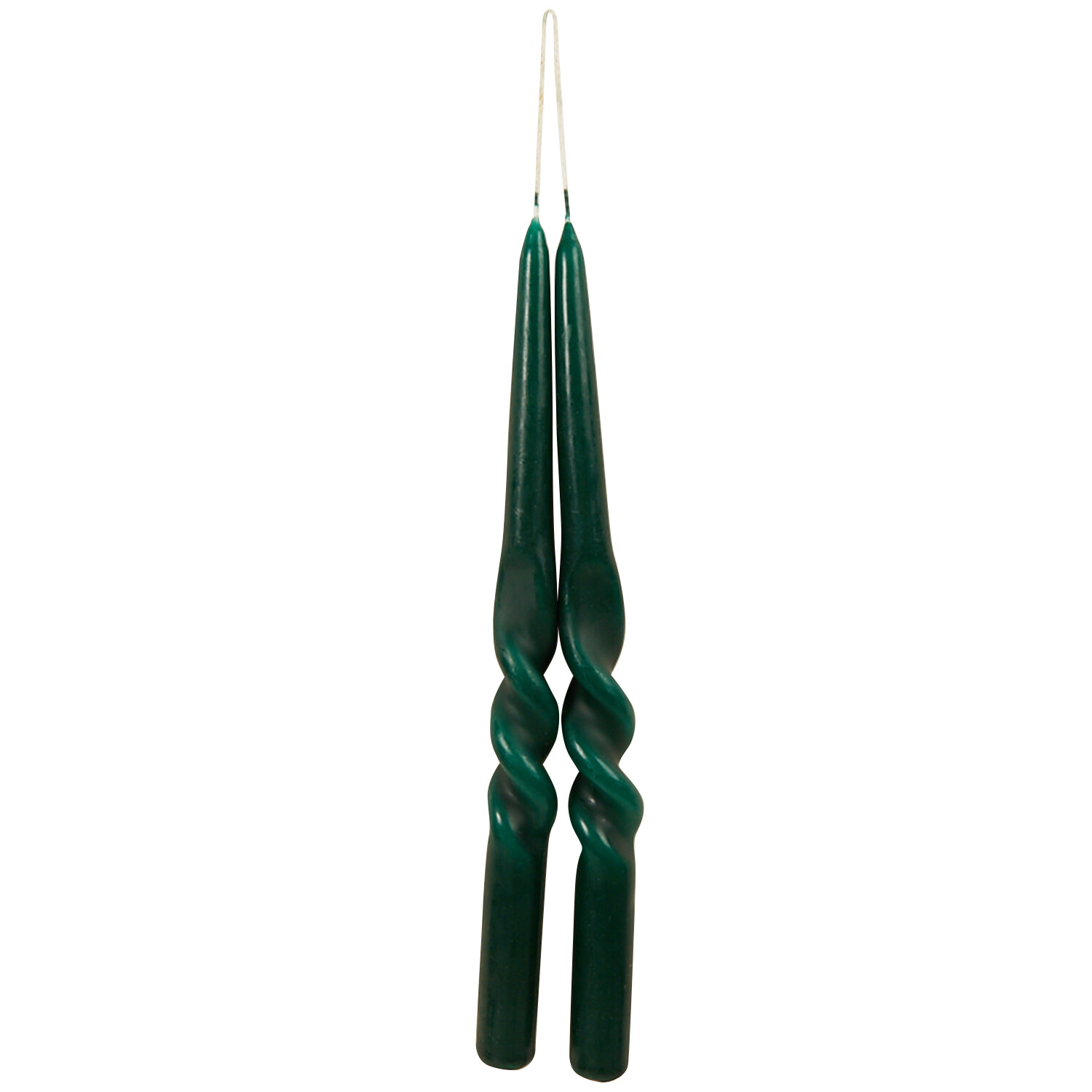 Set of 2 Jewel Twist Taper Candles - Green, Orange, or Red Image 14