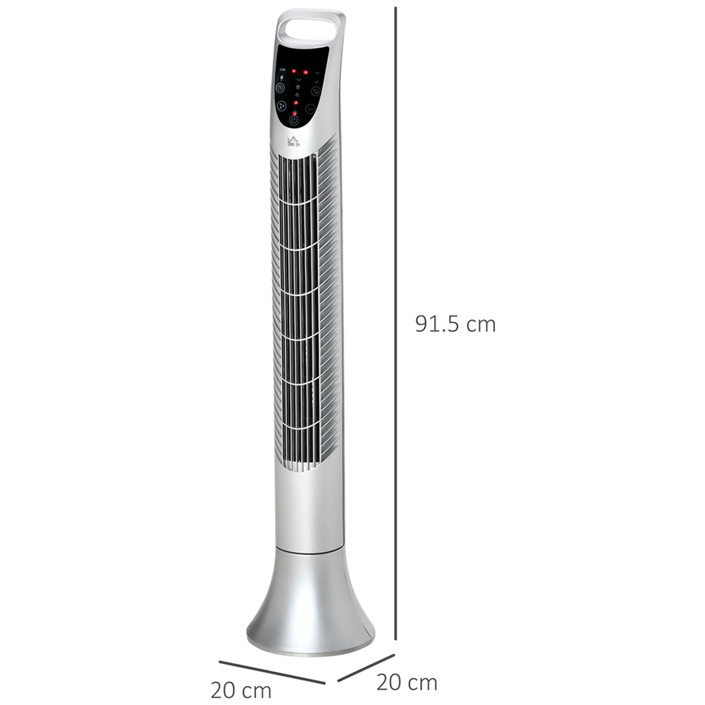 HOMCOM Silver Tower Fan 36 inch Image 6