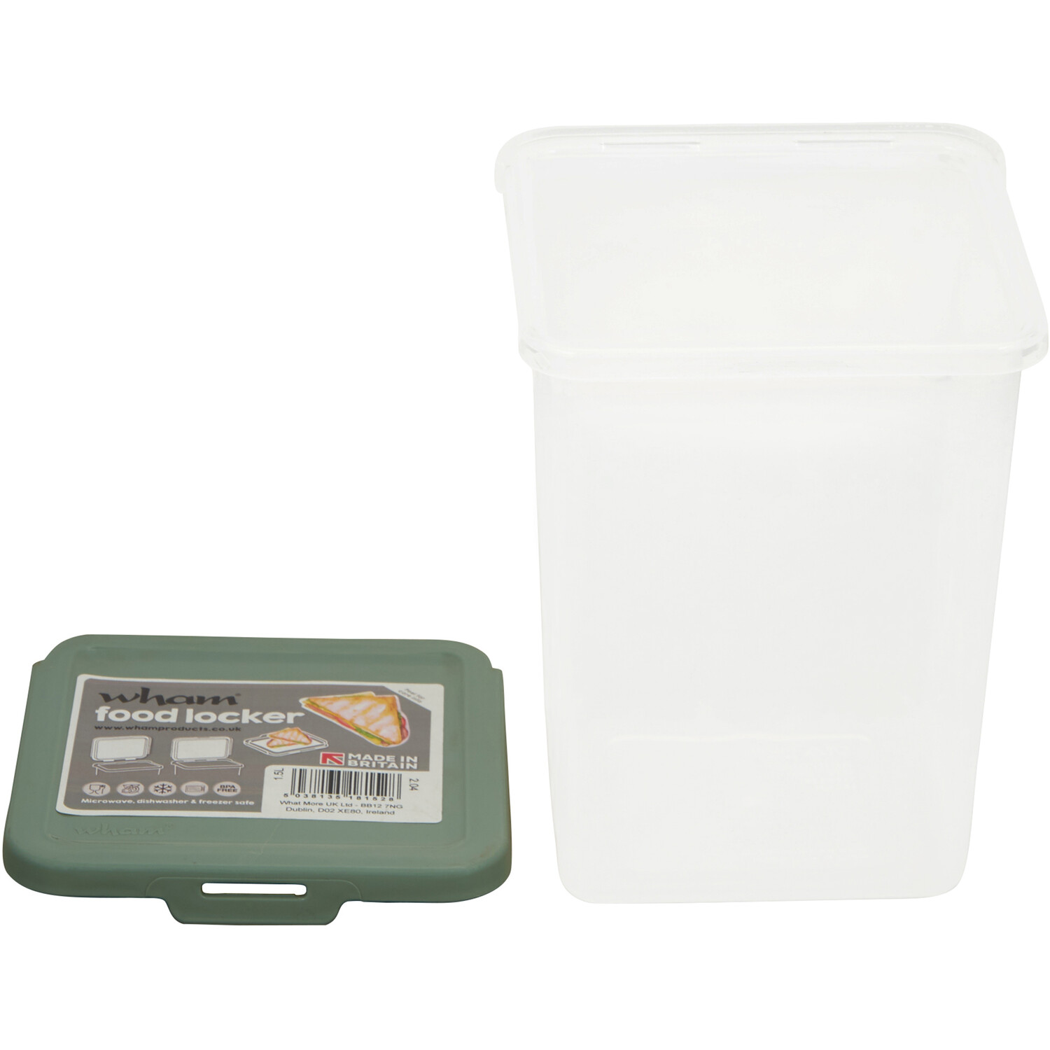 Food Locker Square Food Box - Clear Image 2