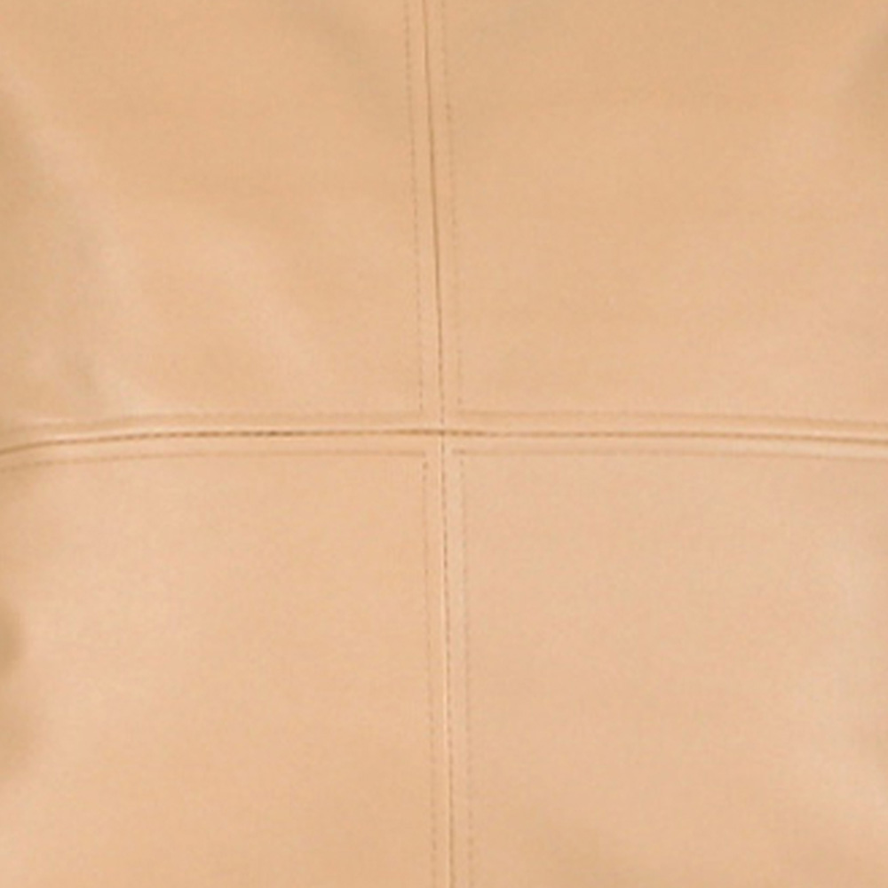 Velosso Natural Leather Stitch Filled Cushion 56 x 56cm 2 Pack Image 2