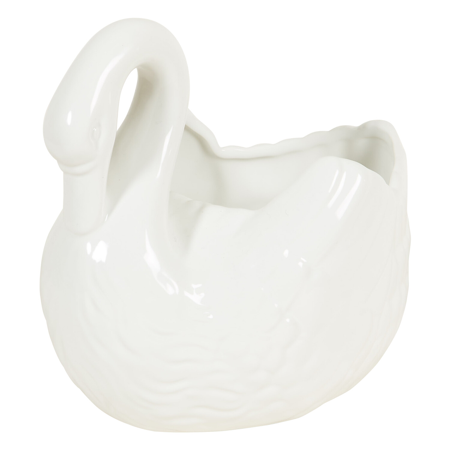 Swan Pot - White Image 2