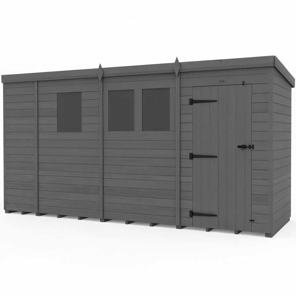 Foreverspaces 15 x 6ft Composite Board Pent Garden Shed Image 2