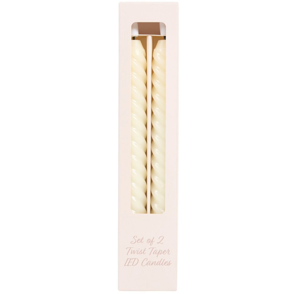 Pack of 2 Twist Taper LED Candles Image 8