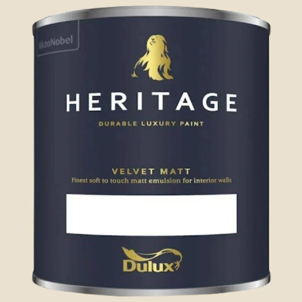Dulux Heritage Walls and Ceilings Green Clay Velvet Matt Emulsion Paint 1L Image 2