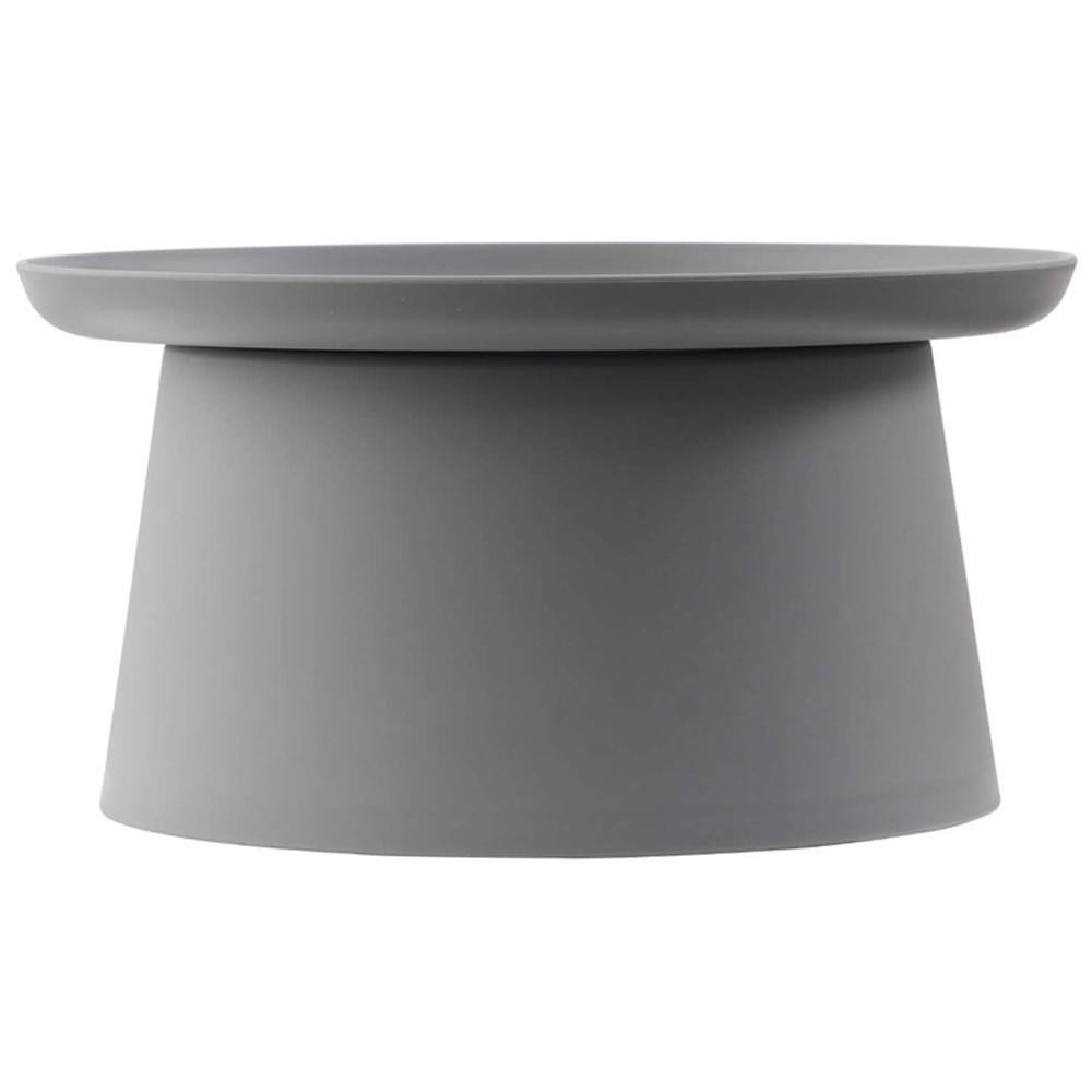 Home Source Grey Round Side Table 70cm Image 2