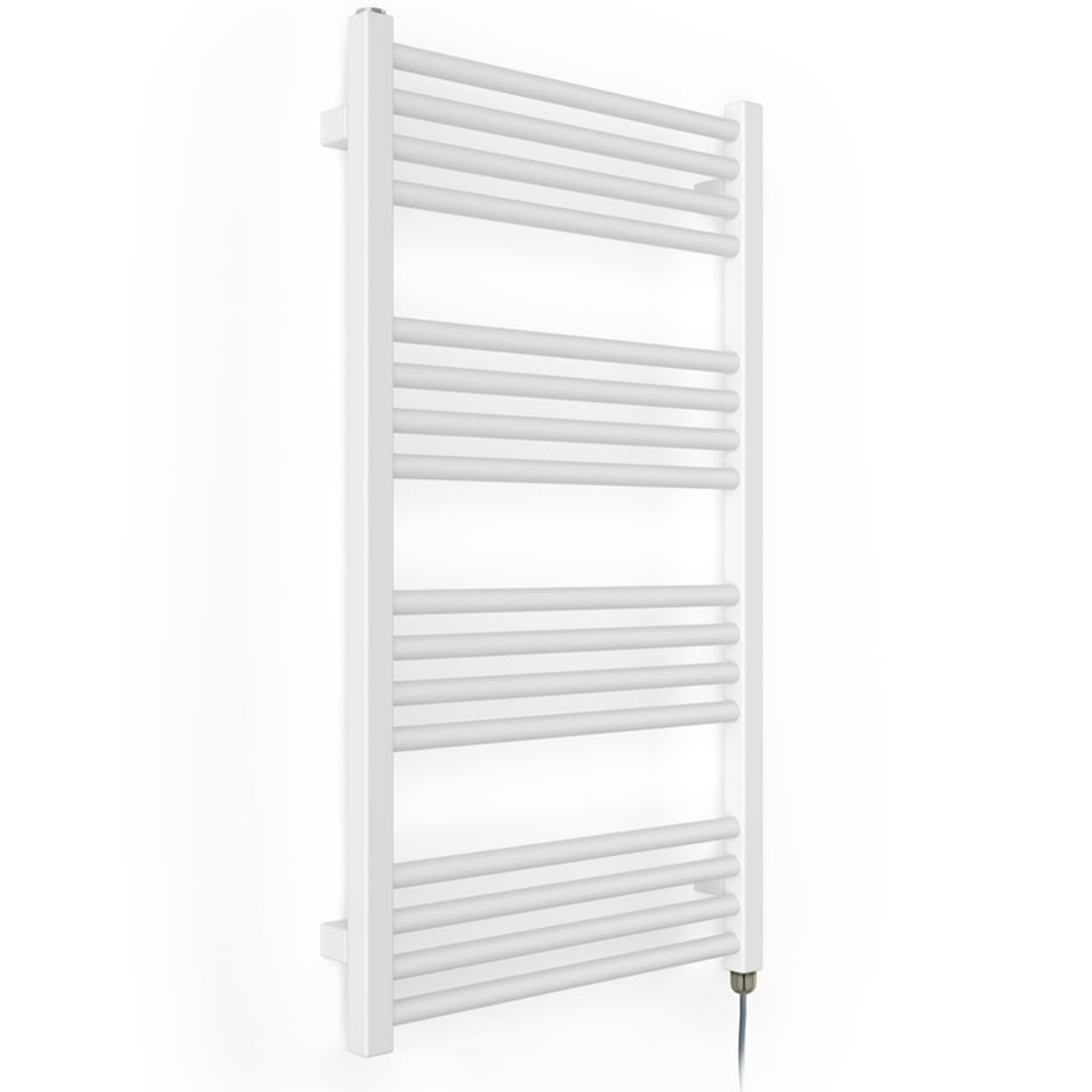 Terma Fiona E Soft Matt White Electric Towel Rail 900 x 500mm Image 3