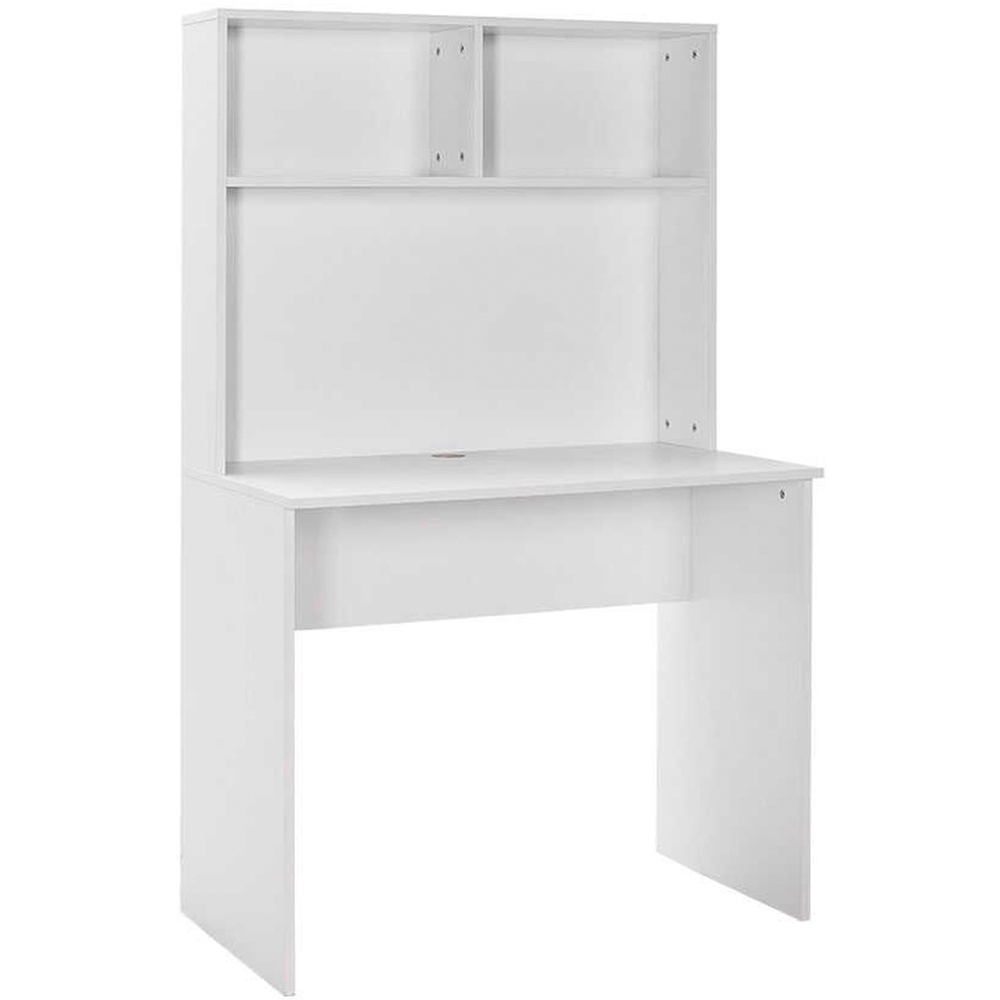 FWStyle 2 Shelf White Home Study Desk Image 2