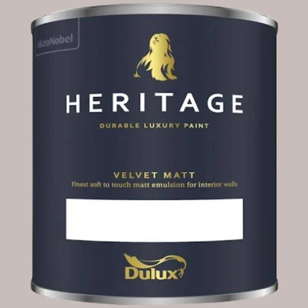 Dulux Heritage Walls and Ceilings Pumice Brown Velvet Matt Emulsion Paint 1L Image 2